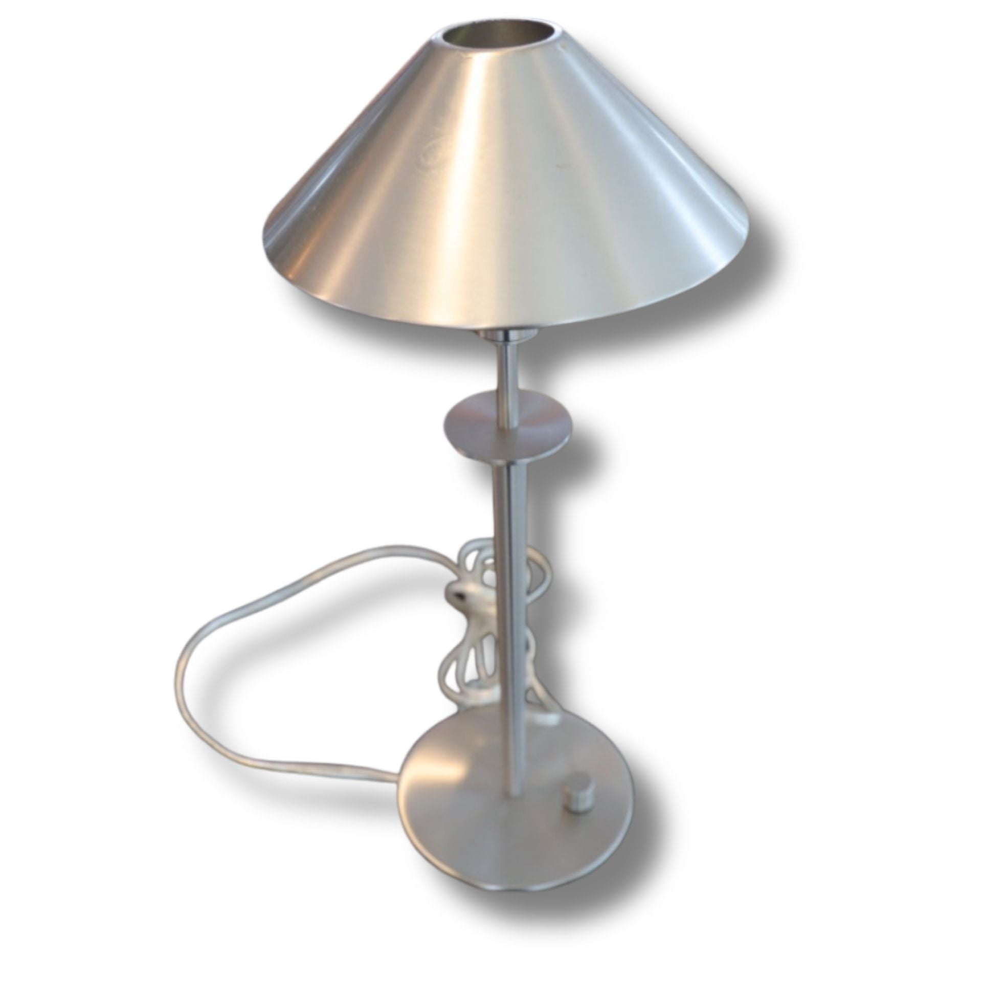 Holtkötter Leuchten Satin Nickel Table Lamp – Modern German Design