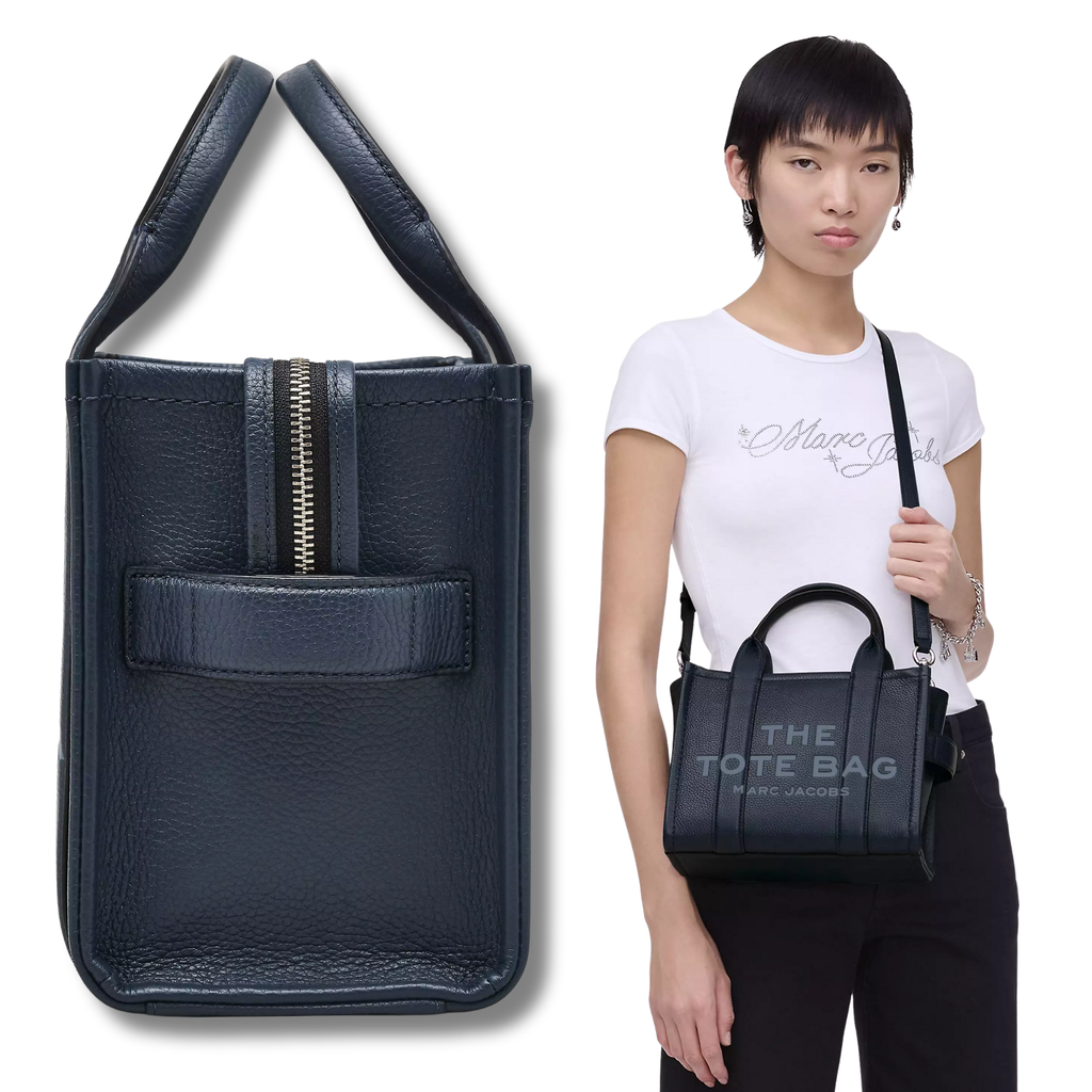 The Leather Tote Bag Black Or White | Small & Medium
