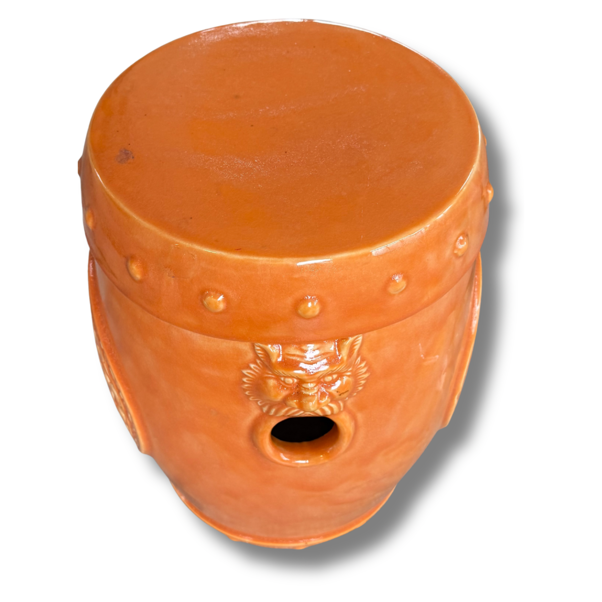 Oriental Ceramic Garden Stool – Terracotta Finish