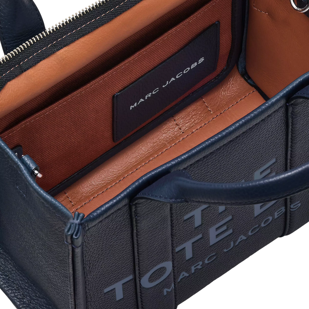 The Leather Tote Bag Black Or White | Small & Medium