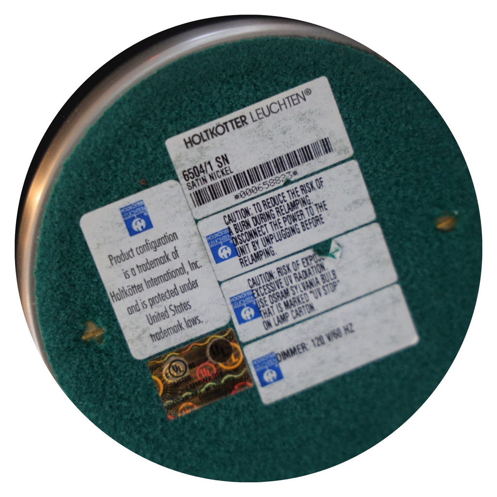 Holtkötter Leuchten Satin Nickel Table Lamp – Modern German Design