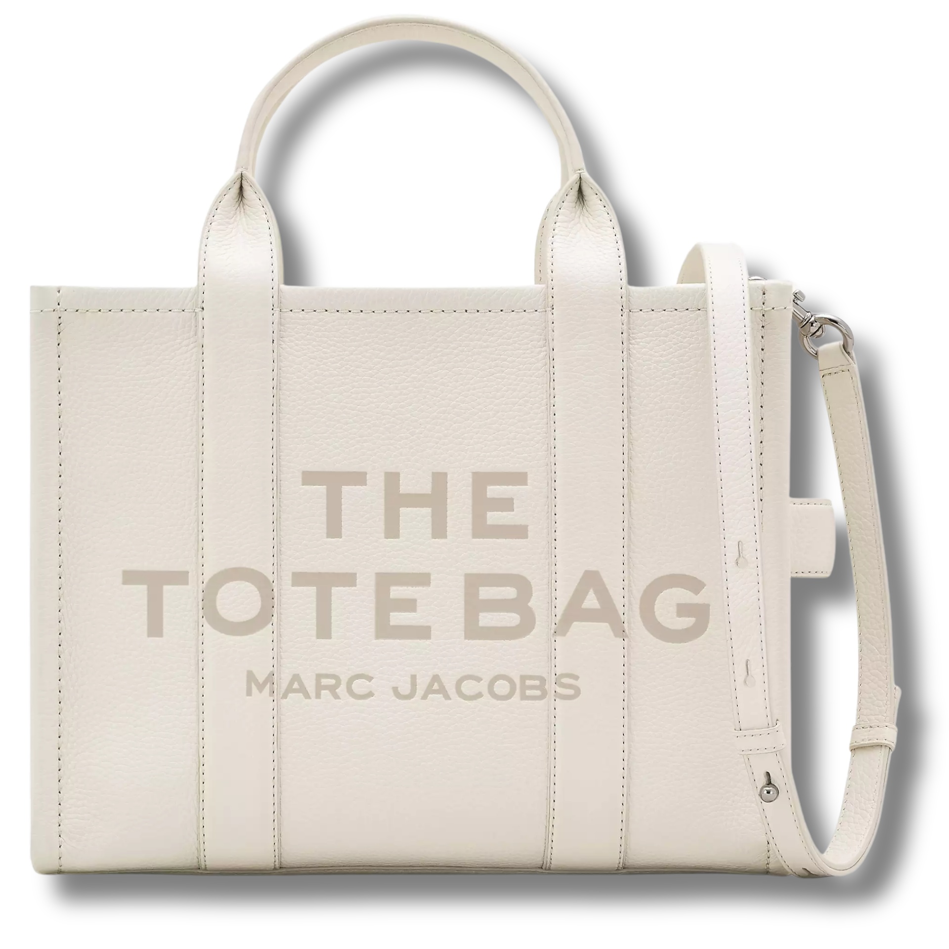 The Leather Tote Bag Black Or White | Small & Medium