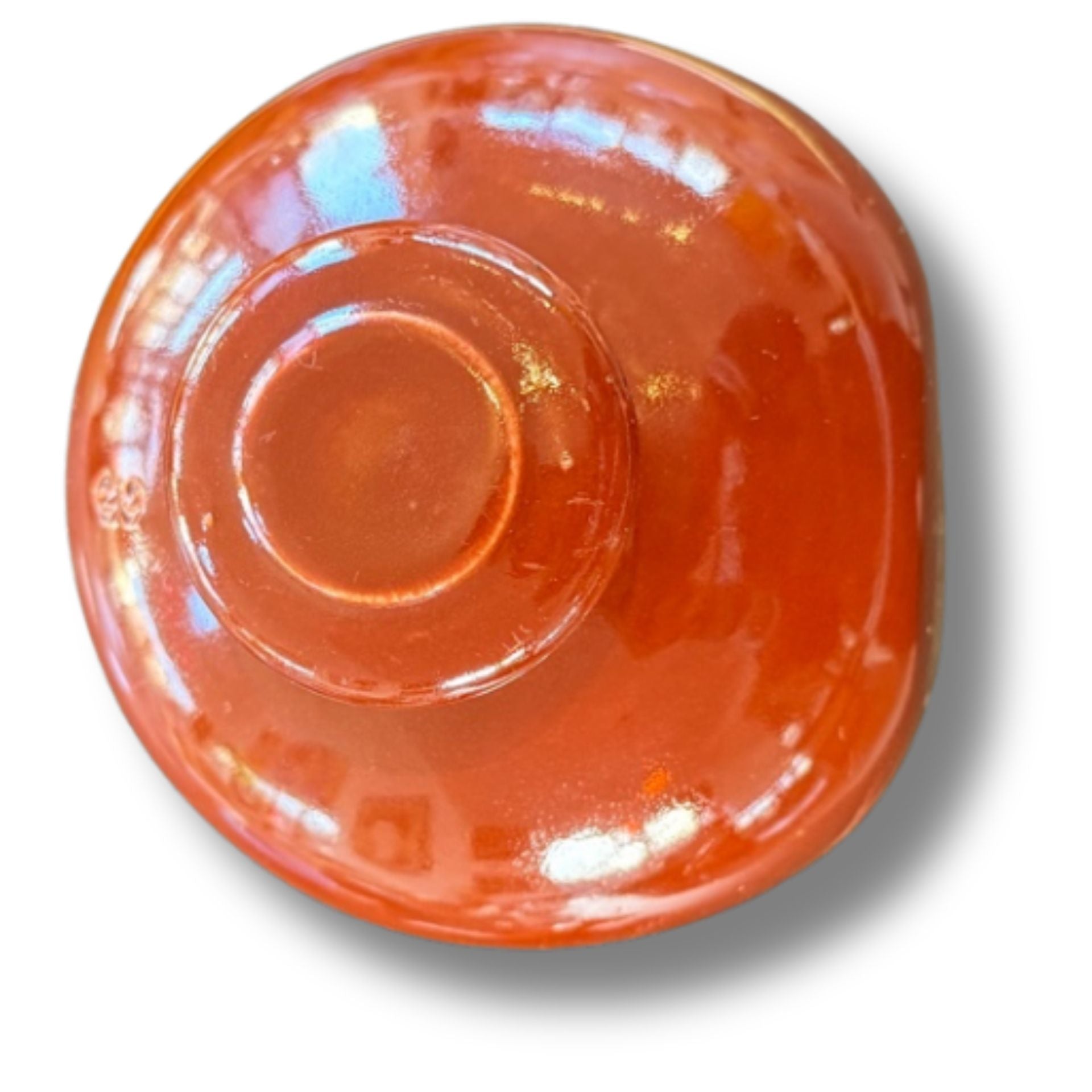 Antique Stoneware Hot Water Bottle / Vintage Warmer Two-Tone Glazed