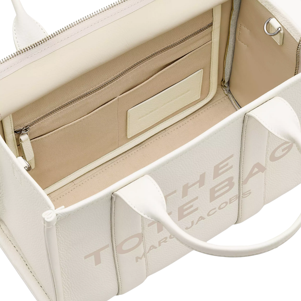 The Leather Tote Bag Black Or White | Small & Medium