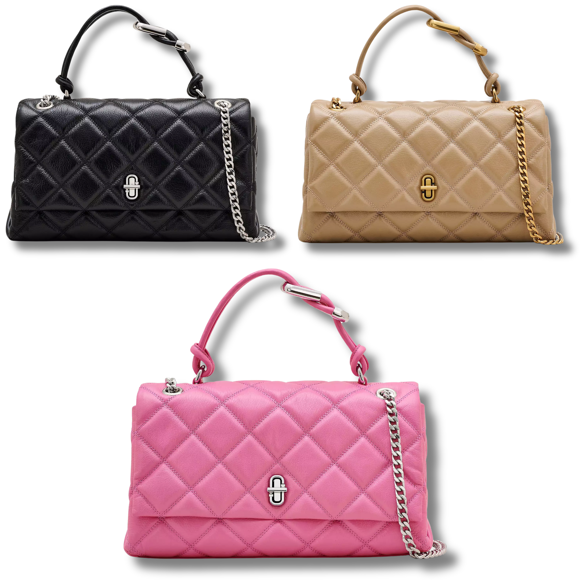 The Quilted Dual Convertible Shoulder Bag