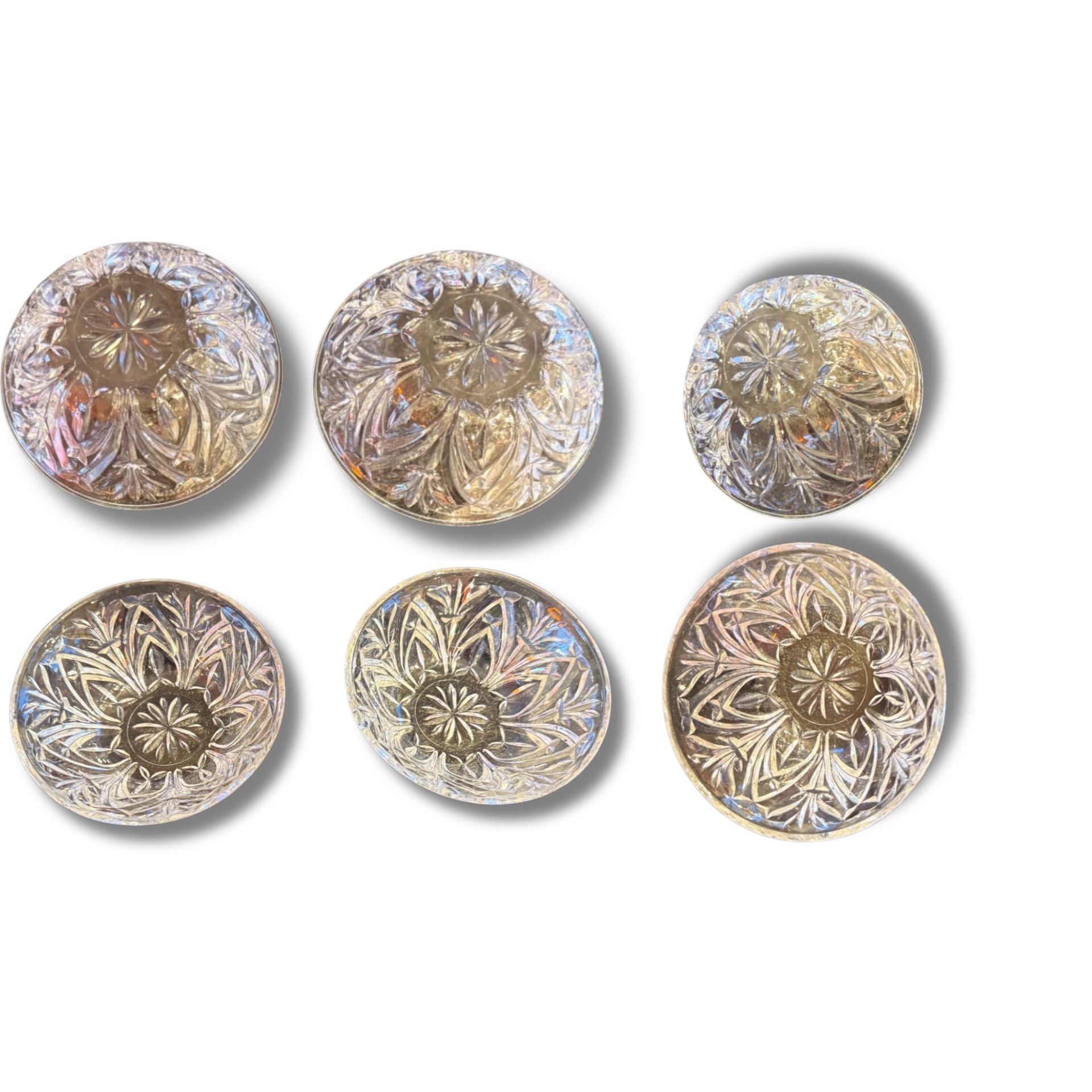 Vintage Crystal Dipping Bowls (Set Of 2)