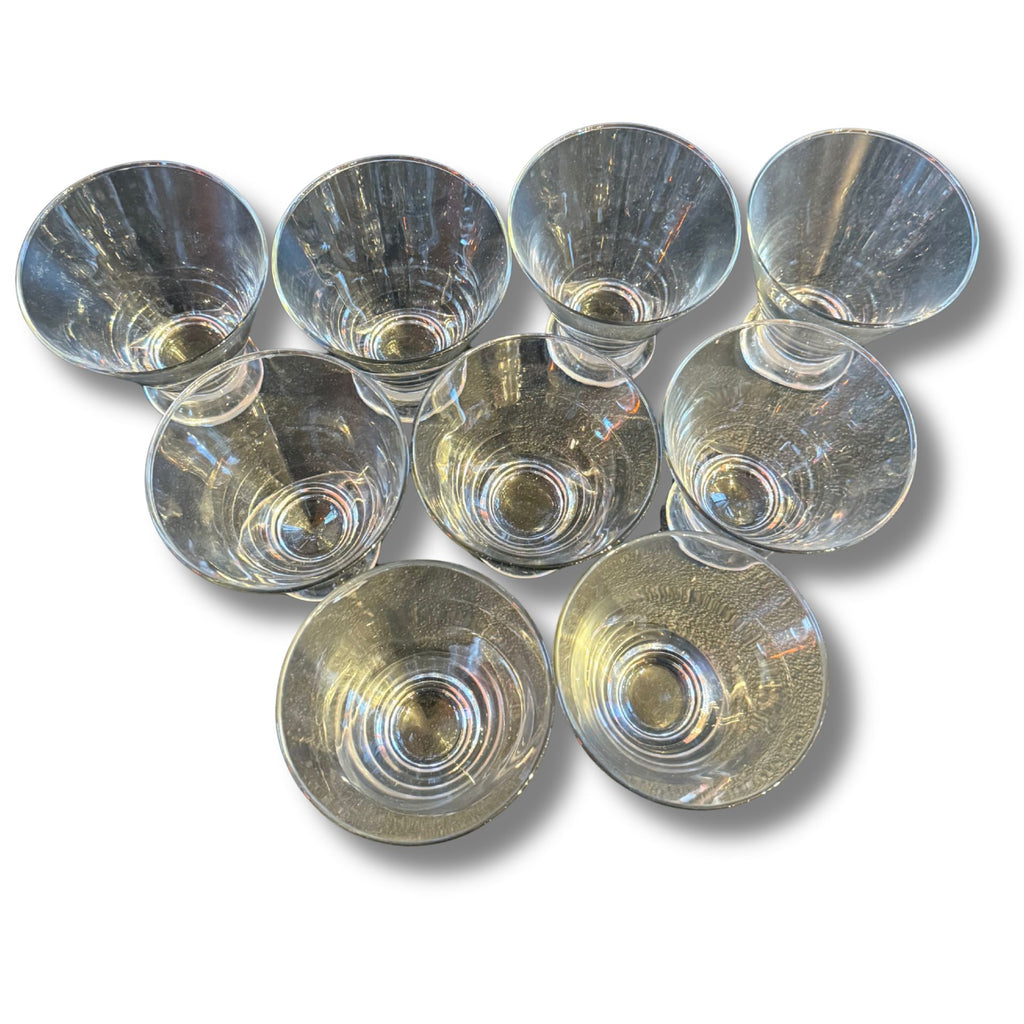 Vintage Martini Glasses – Set of 9