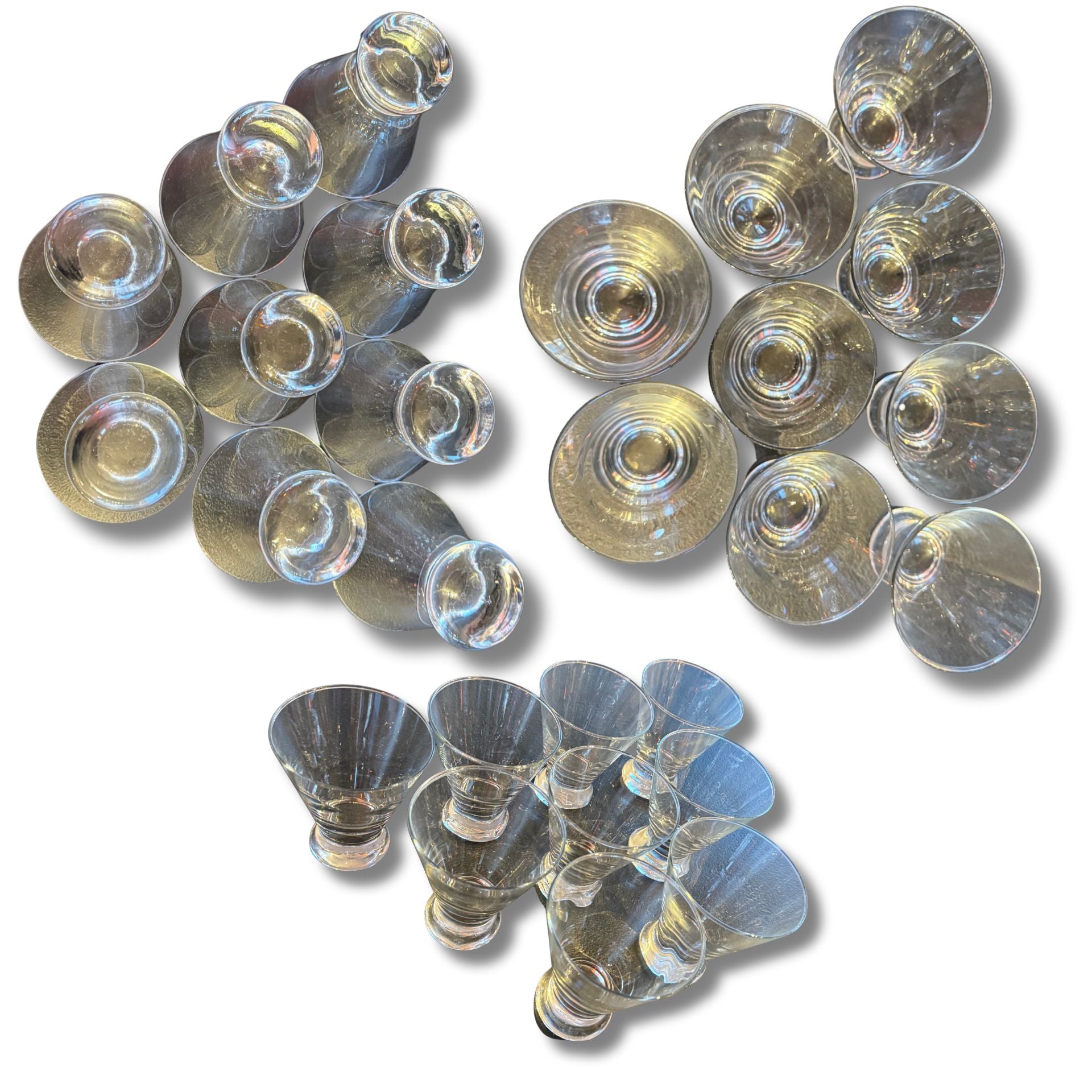 Vintage Martini Glasses – Set of 9