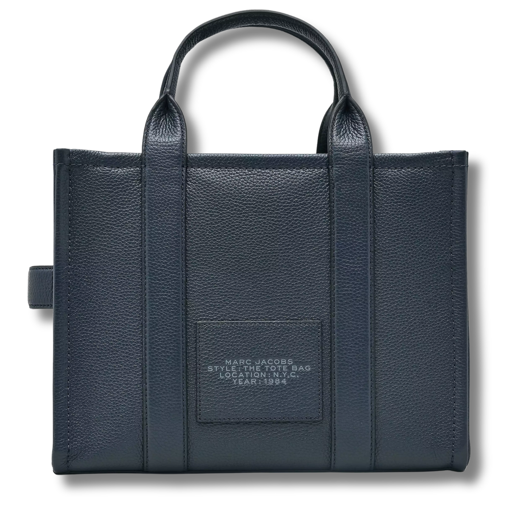 The Leather Tote Bag Black Or White | Small & Medium