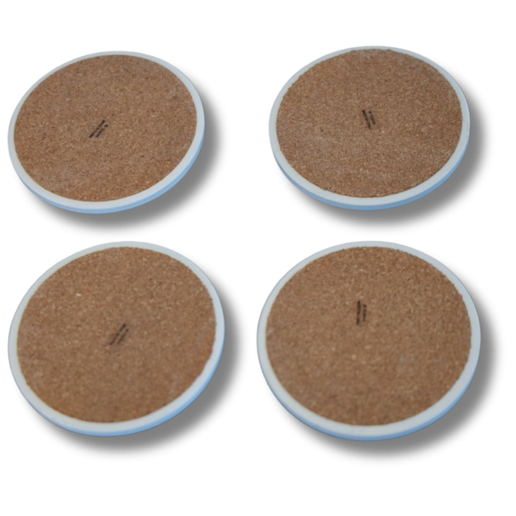 Wine Enthusiast Vintage Chart Ceramic Coaster – Various Regions (Each 4 Sold Separately)