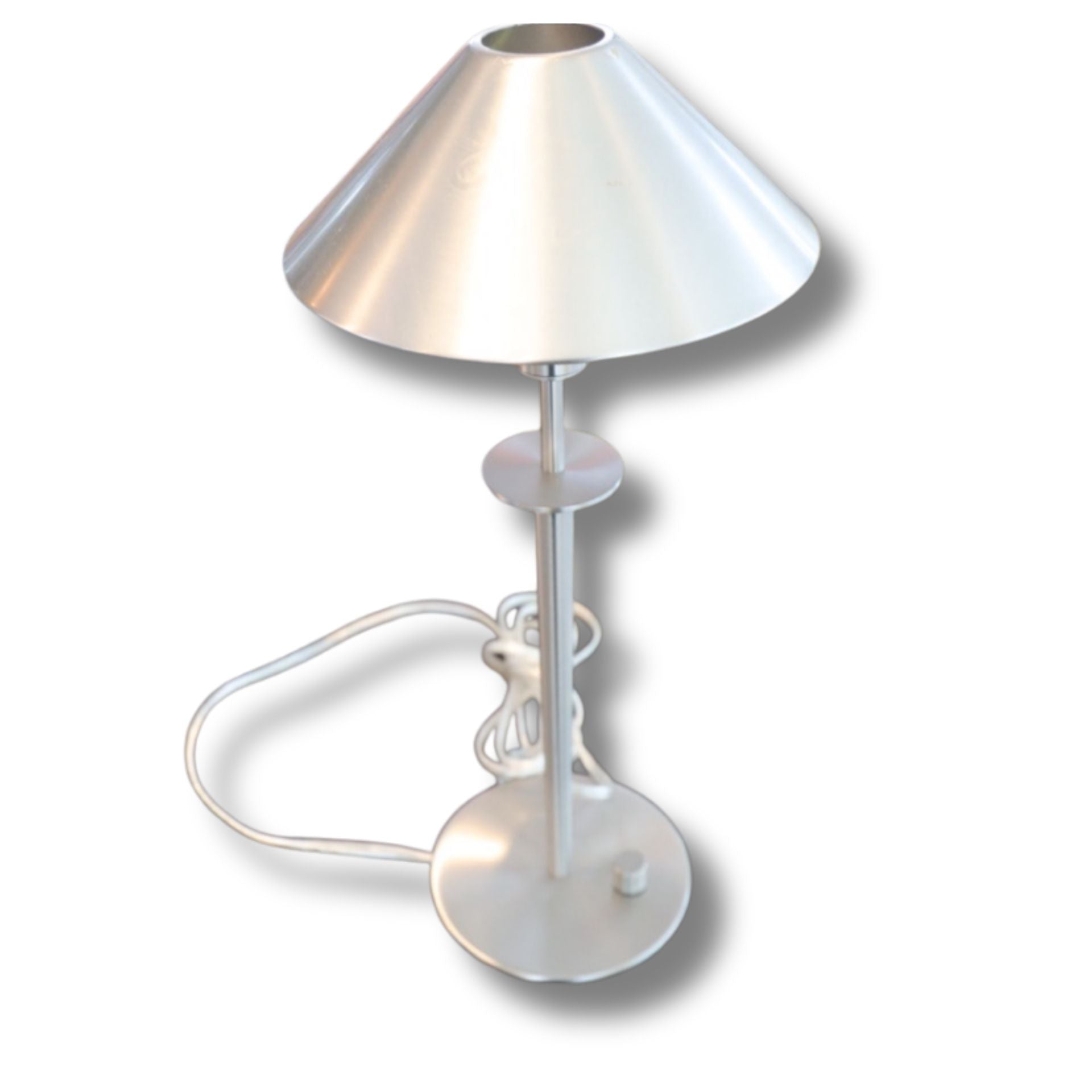 Holtkötter Leuchten Satin Nickel Table Lamp – Modern German Design