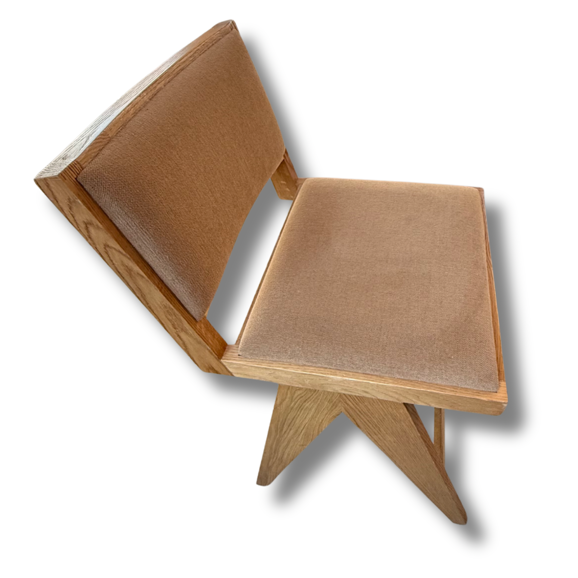 Restoration Hardware–Style Handcrafted Oak Bar Chair By Jakob