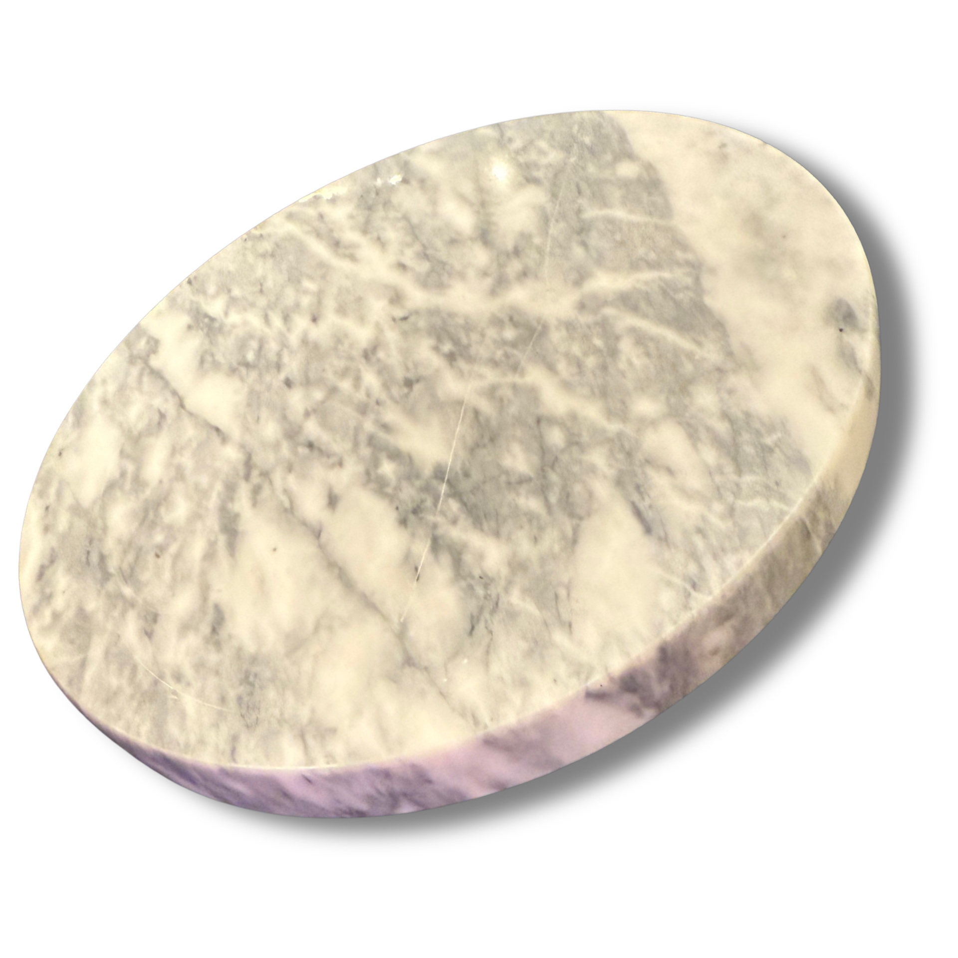 Handcrafted Floral Resin Tray On Marble Base By MOPA Arts