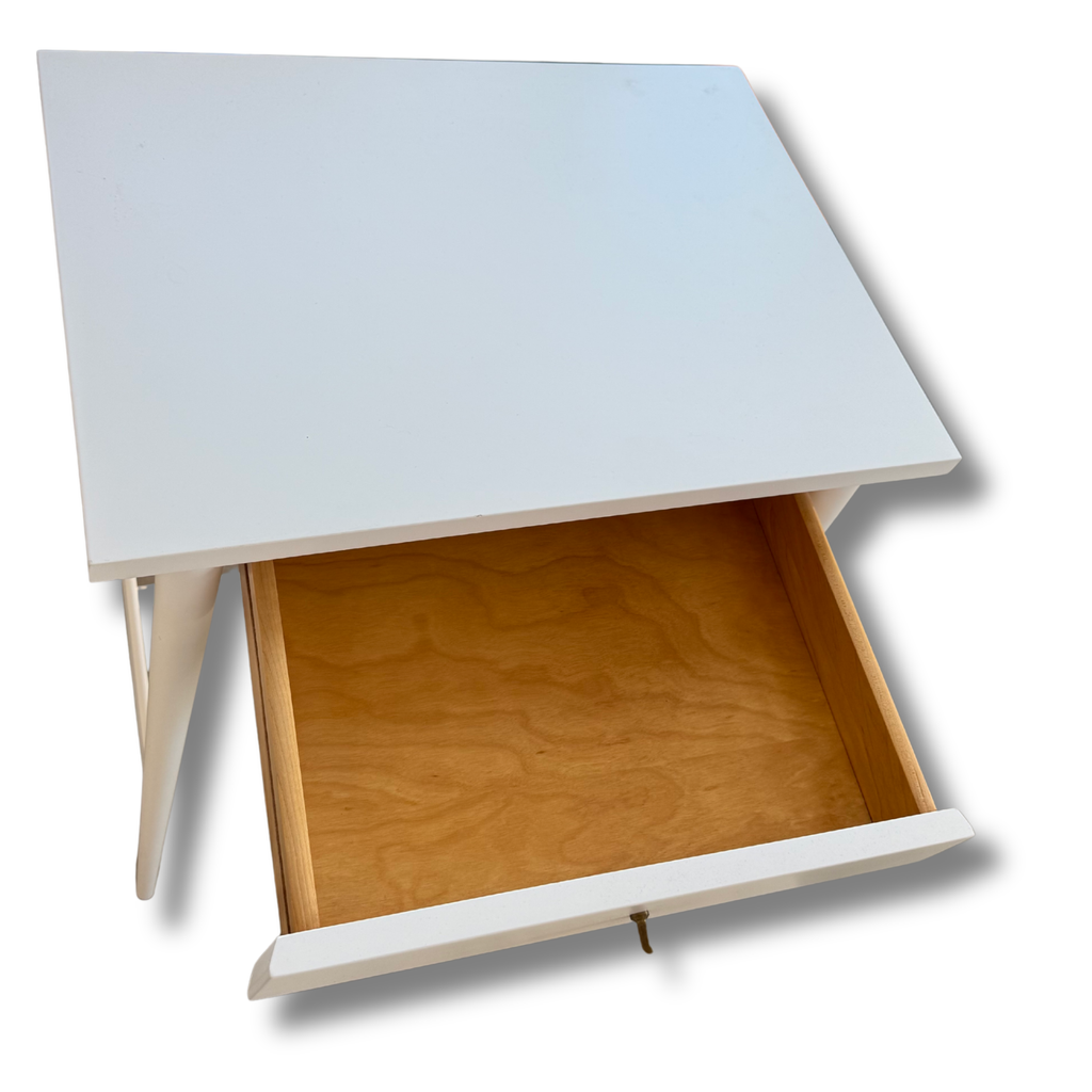 Paul McCobb Planner Group White Nightstand With Drawer