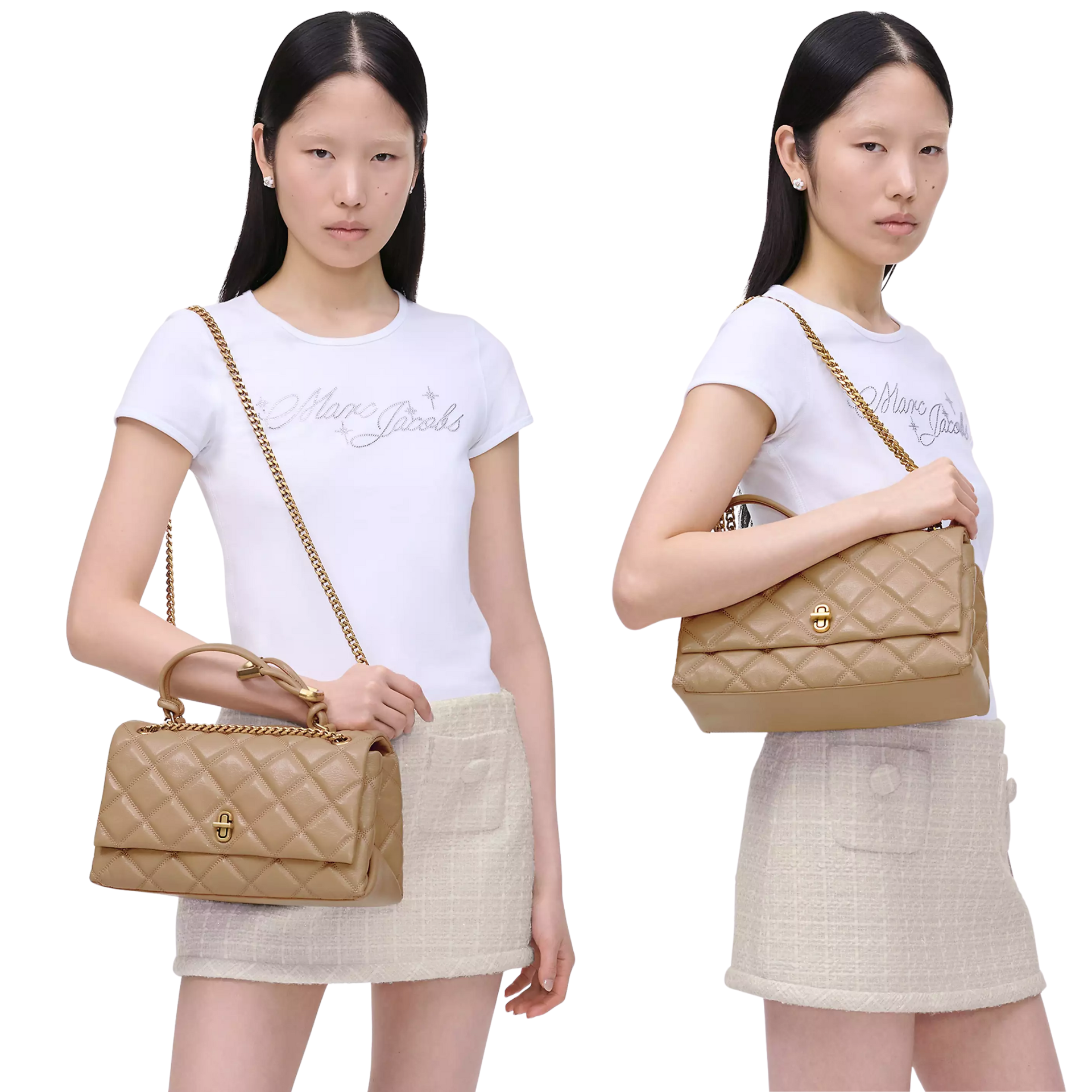 The Quilted Dual Convertible Shoulder Bag By Marc Jacobs