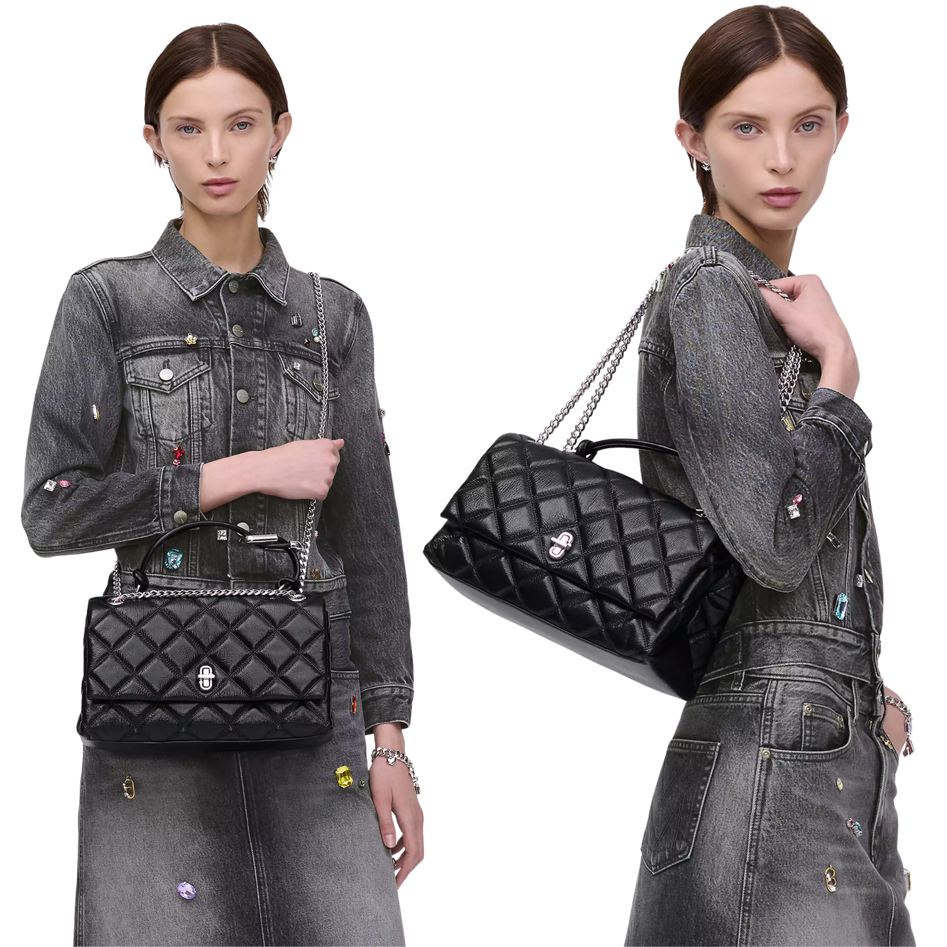 The Quilted Dual Convertible Shoulder Bag By Marc Jacobs