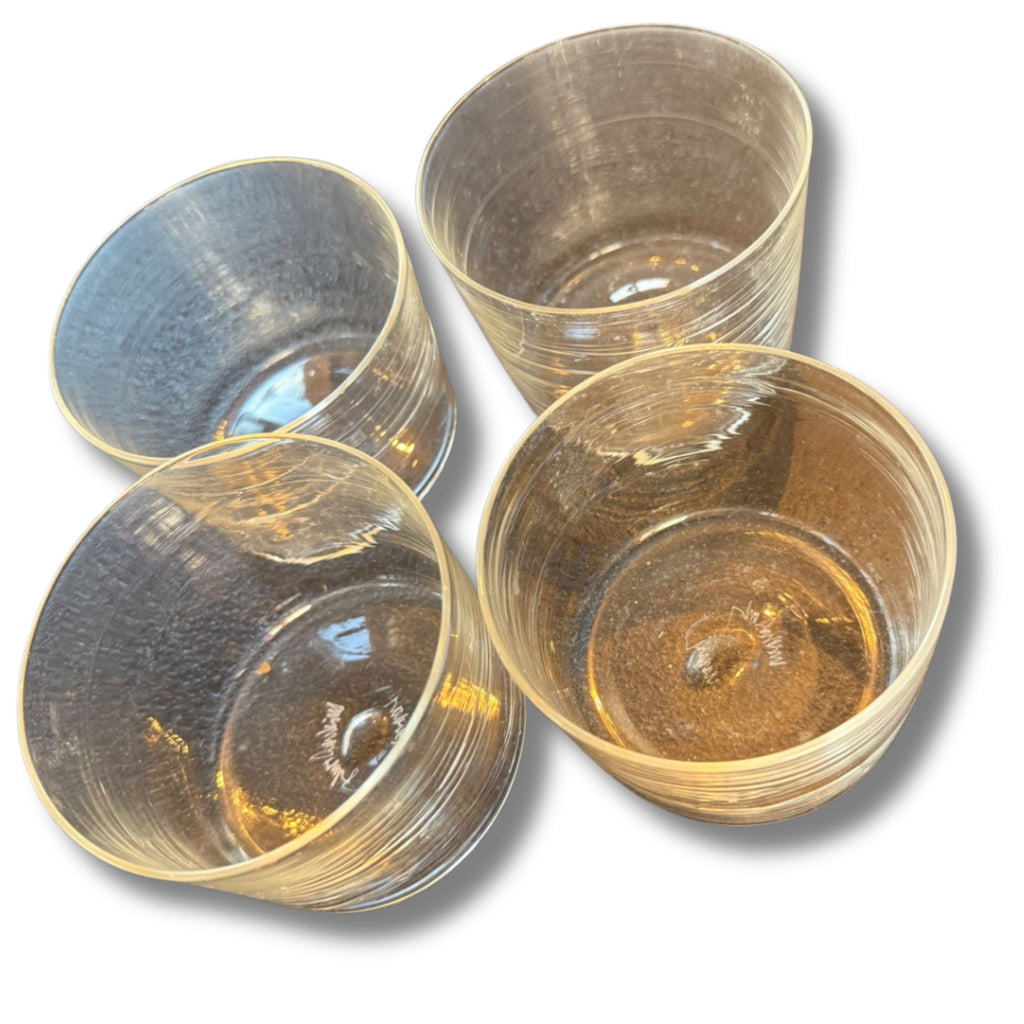 Vintage Crua Water Glasses — Set Of 4