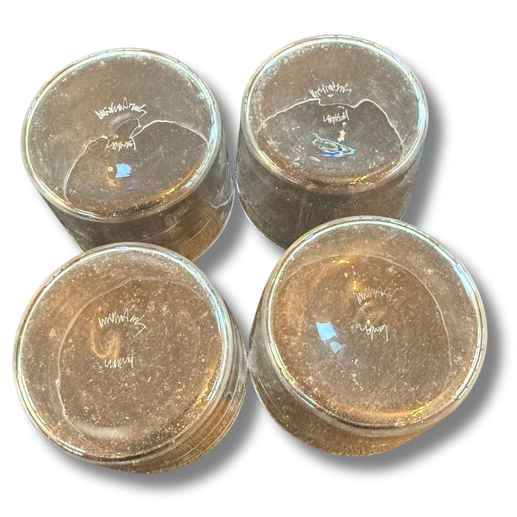 Vintage Crua Water Glasses — Set Of 4