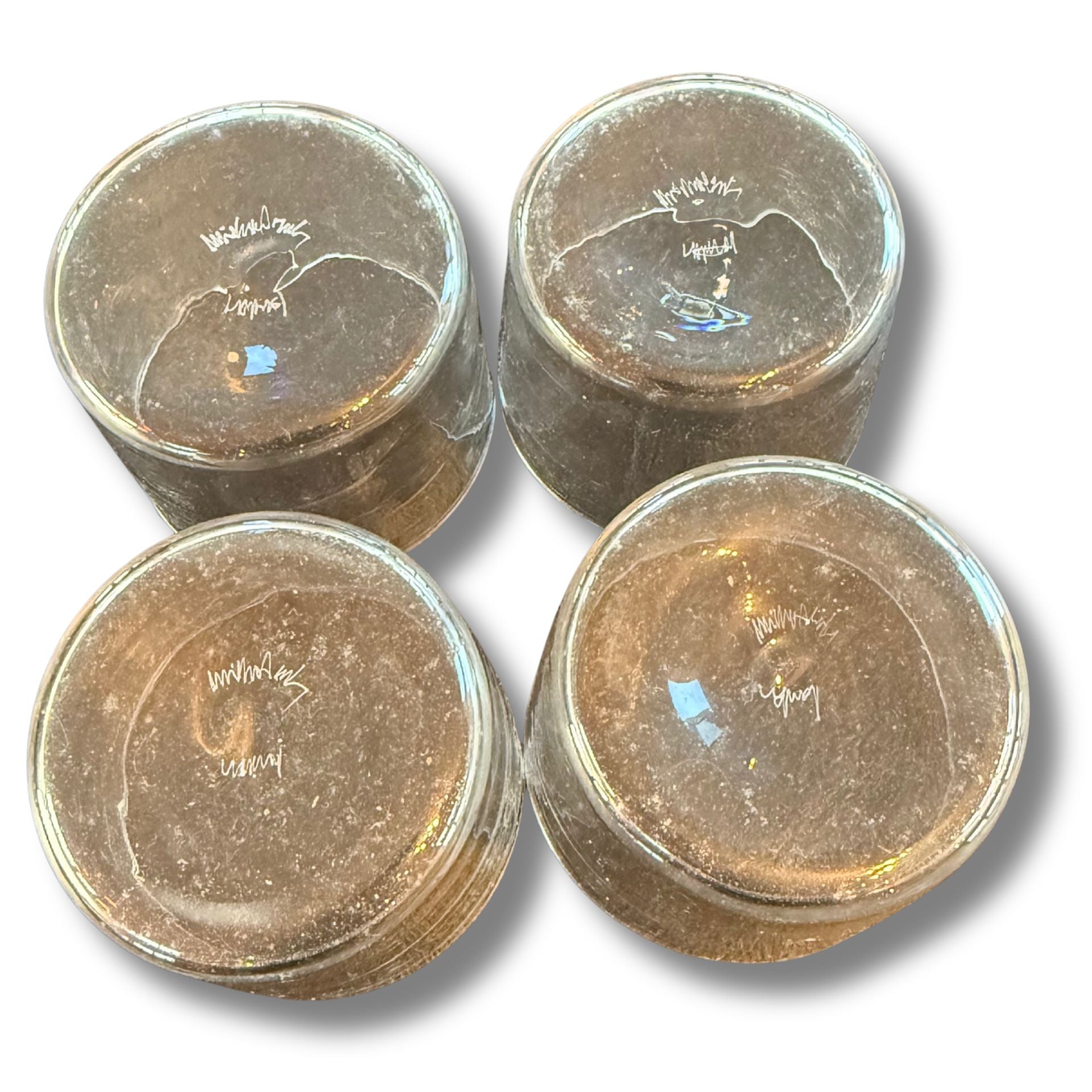 Vintage Crua Water Glasses — Set Of 4