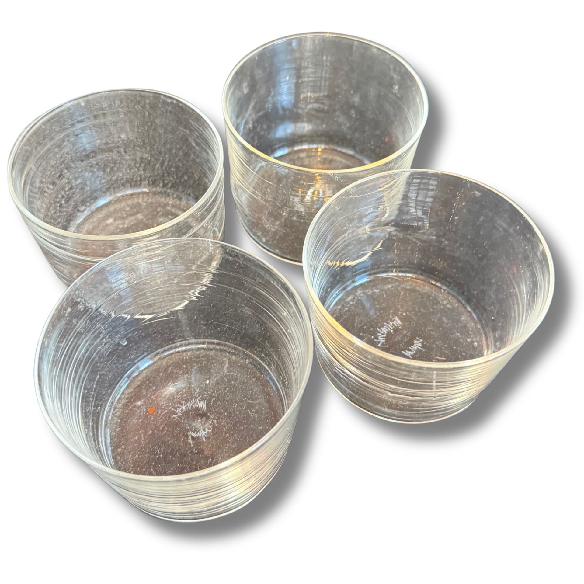 Vintage Crua Water Glasses — Set Of 4